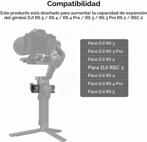 Vista 2 de SmallRig Soporte de abrazadera NATO para DJI RS 5 / RS 4 Mini/RS 2 / RSC 2 / RS 3 / RS 3 Pro/RS 3 mini/RS 4 / RS 4 Pro Gimbal - 3025