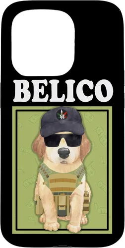 Vista 14 de Funda para iPhone 16 Perrito Belico Funny Mexican Corridos Belicos