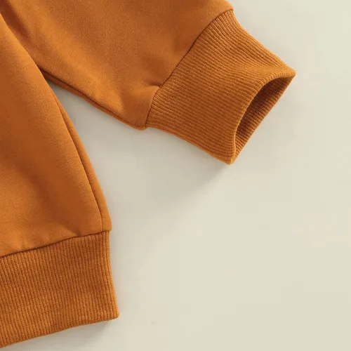 Vista 261 de Disfraz de Halloween para bebé, sudadera de calabaza con cuello redondo, suéter de manga larga, ropa de otoño