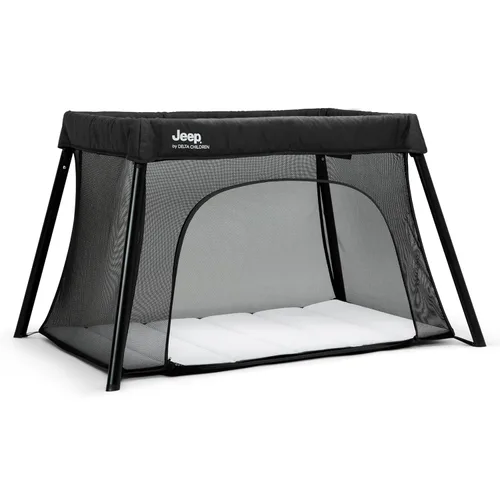 Vista 10 de Jeep Horizon Compact Travel 2 en 1 - Patio de juegos y moisés, color negro