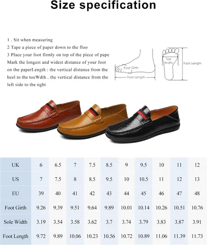 Vista 6 de VANDESK Zapatos casuales para hombre Penny Loafers The Dermis Breathes Zapatos casuales para hombre, monopatín, zapatos de conducción para hombre