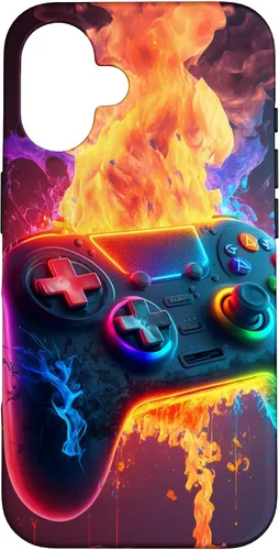 Vista 32 de Gamer Aesthetic Graphic Gaming Video Games Boys Funda para iPhone 17 para adolescentes y niños