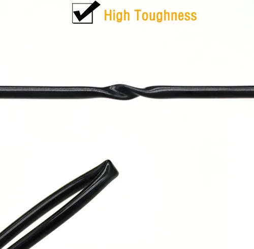 Vista 2 de tubo de silicona de 1" DI x 1-1/4" DE, negro, grado alimenticio, manguera de silicona pura de alta temperatura, tubo de silicona para transferencia