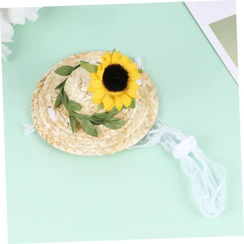 Vista 7 de Sombrero de vaquero blanco, sombreros de fiesta de vaquero, sombreros de fiesta blancos para perros, sombreros de fiesta para perros, sombrero