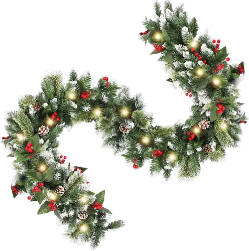 Vista 8 de HipTree - Guirnalda de Navidad de 6 pies con luces para mantel