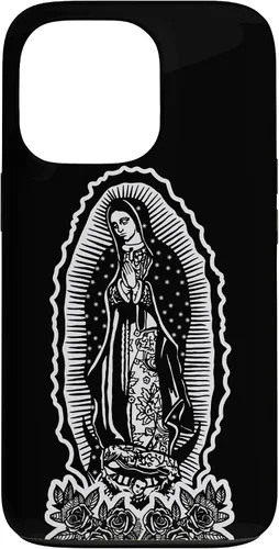 Vista 10 de Funda para iPhone 16 Nuestra Señora Virgen De Guadalupe Virgen María Tattoo Hombres Mujeres
