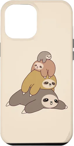 Vista 26 de Sloth Stack Cartoon Graphic Design Cute Doodle Phone Case for iPhone 17
