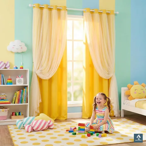 Vista 30 de PONY DANCE Cortinas de Doble Capa - Cortinas Opacas de 63 Pulgadas de Largo, Diseño con Ojales en la Parte Superior, Paneles Transparentes Blancos