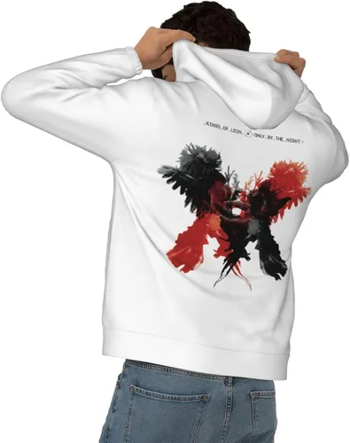 Vista 4 de BENOLIVE Sudaderas con capucha para hombre, atléticas, informales, de manga larga, con cordón