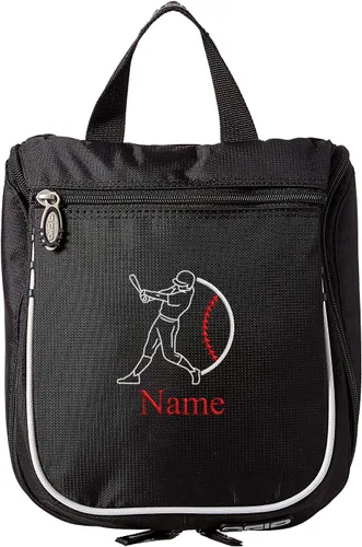 Vista 6 de Mato & Hash Neceser de béisbol, kit de afeitado personalizado para hombre, estuche de viaje colgante