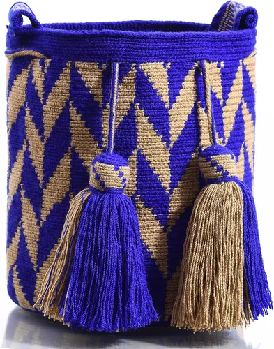 Vista 2 de WYOU Designer Collection, Handwoven Hobo Bucket Bag in Wayuu Crochet