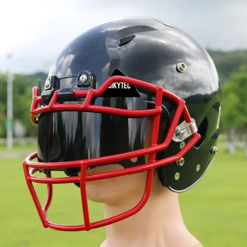 Vista 7 de Visera de fútbol para casco de fútbol americano para cascos de fútbol jóvenes y adultos