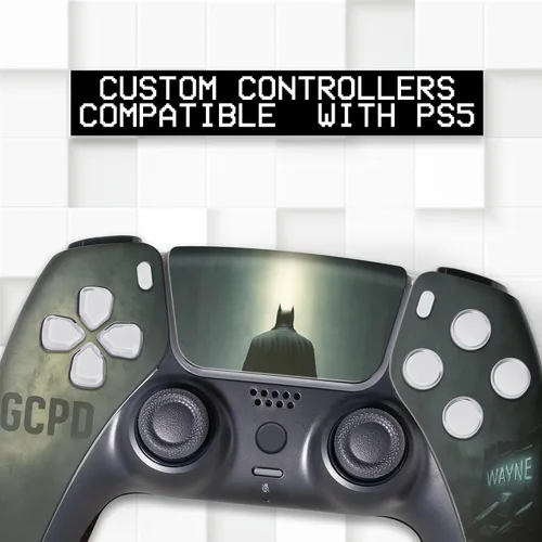 Vista 156 de Battman Custom PS-5 Controller Wireless compatible with Play-Station 5 Console by BCB Controllers Proudly Customized in USA with Permanent