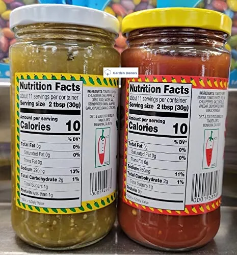 Vista 2 de Trader Joe's Salsa Verde & Salsa Autentica 12oz 11.99 oz (dos botellas)