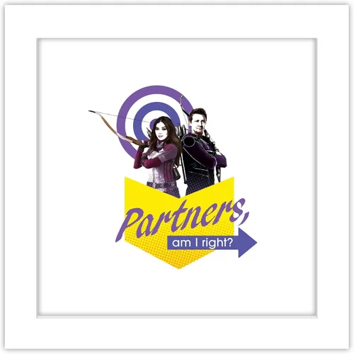 Vista 11 de Trends International Gallery Pops Marvel Hawkeye - Póster de pared de Partners Am I Right, 12 x 12 pulgadas, versión enmarcada en negro Versión