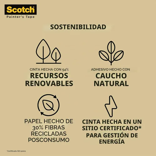 Vista 3 de Scotch Cinta adhesiva de uso general, 1.88 pulgadas por 60 yardas, 2050 (paquete de 2)