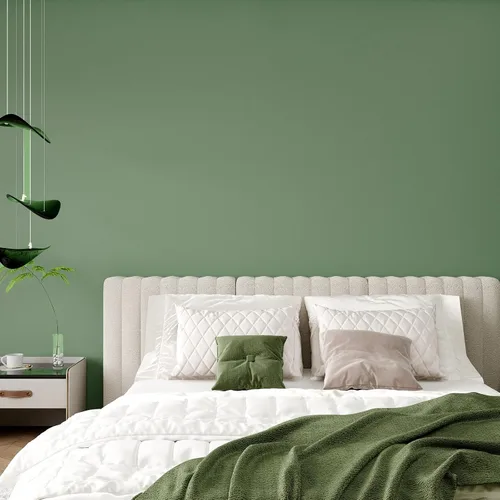 Vista 7 de VEELIKE Papel de Contacto Verde Salvia Grueso de 15.7''x118'' para Gabinetes y Paredes, Despegar y Pegar, Papel Tapiz Verde Removible