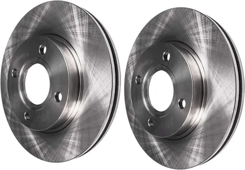 Vista 74 de Detroit Axle - Rotores de freno delantero para 04-13 Mazda 3 Rotores de frenos de disco 06-15 Mazda 5 Reemplazo: Rotor regular delantero de 11.81