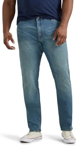 Vista 7 de Lee Pantalones Big & Tall Extreme Motion Athletic para Hombre, Corte Cónico azul Strike