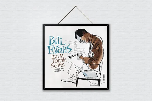 Vista 4 de Bill Evans poster, Bill Evans print, Live at Ronnie Scott's album cover print, Bill Evans art, Jazz wall decor, Jazz poster, Jazz art, Jazz album