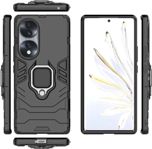 Vista 34 de Funda para Samsung Galaxy A04 4G, carcasa con soporte para Samsung SM-A045F/DS Galaxy A04 4G / SM-A045M/DS SM-A045F SM-A045M, color negro