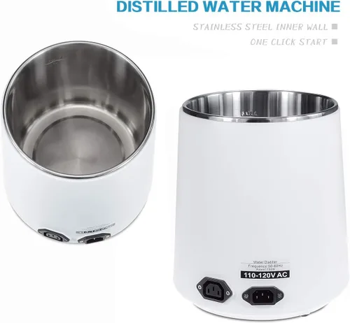 Vista 5 de Máquina pura del destilador del agua 4L, purificador casero del agua de 750W 304 del destilador del agua del acero inoxidable purificador del agua