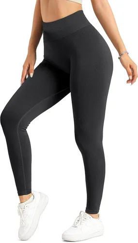 Vista 2 de A AGROSTE Leggings con levantamiento de glúteos para mujer, cintura alta, para entrenamiento, gimnasio, yoga, teñido anudado, sin costuras, mallas