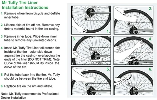 Vista 2 de Mr. Tuffy Forro para neumáticos de bicicleta