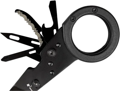 Vista 2 de SOG ParaShears Multiherramienta ligera de acero inoxidable para el campo, 11 herramientas Tecnología de palanca compuesta, negro