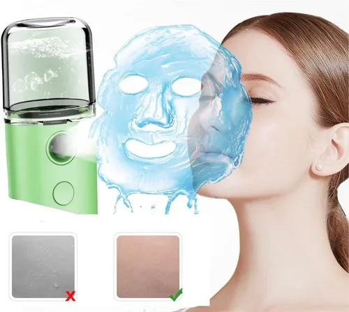 Vista 7 de Mini vaporizador facial para limpieza profunda facial, vaporizador facial portátil, rociador facial, humidificador facial práctico, Mister, cuidado