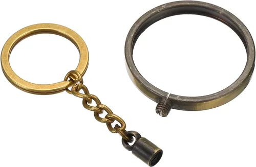Vista 5 de PATIKIL AA Coin Holder Keychain, Round Medallion Holder with Metal Key Ring for AA Coin Medallion