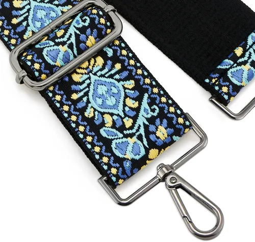 Vista 128 de ZOOEASS Hebillas de níquel Correa ancha para el hombro ajustable de repuesto para cinturón de pistola, hebilla de guitarra estilo bandolera