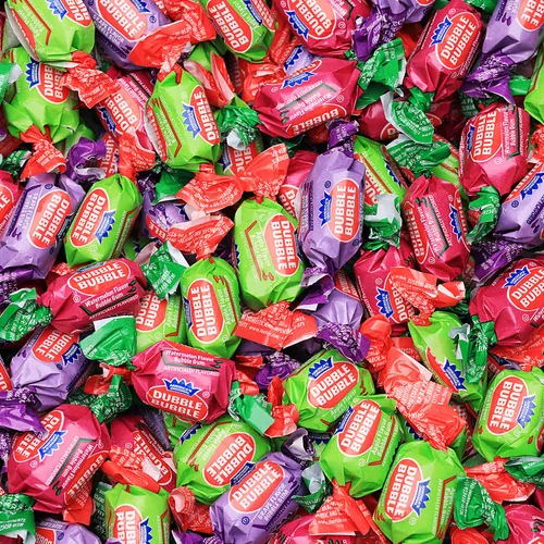 Vista 8 de Bolas de chicle en frasco - Bolas de chicle grandes de 1 pulgada - Goma de mascar sabor a arándano con burbujas - Goma para niños verde - Bolas