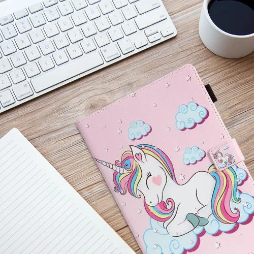 Vista 7 de Dteck Funda protectora de piel sintética con ranuras para tarjetas y función de soporte ajustable, para Samsung Galaxy Tab A7 de 10.4 pulgadas