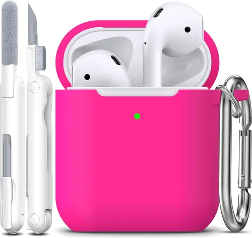 Vista 15 de R-fun for AirPods 2nd/1st Case Silicone Cover, Banana Violet Violeta plátano
