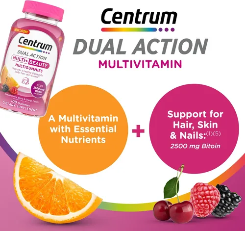 Vista 10 de Centrum MultiGummies, Multi + Beauty, 100