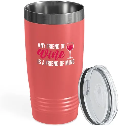 Vista 23 de Vaso vikingo edición negra para amantes del vino, 20 onzas, cualquier amigo del vino es un amigo del vino, cerveza casera y vino barman amantes