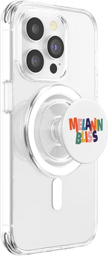 Vista 3 de Melanin Bliss - Empoderando el orgullo afroamericano con estampado PopSockets MagSafe PopGrip para iPhone