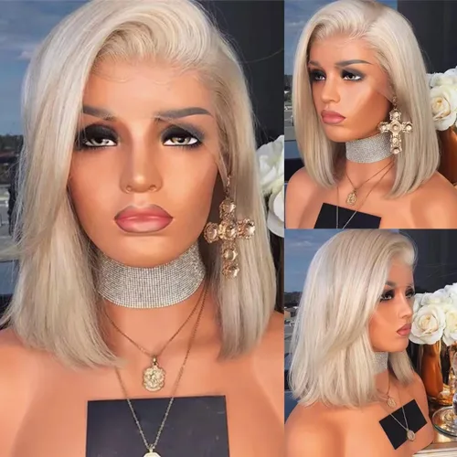 Vista 15 de Pelucas de cabello humano de 10 pulgadas