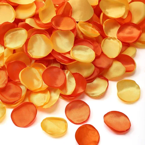 Vista 11 de Tigeen 600 pétalos de rosas artificiales color azul polvoriento francés