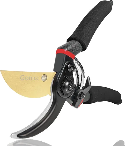Vista 10 de Tijeras podadoras profesionales con filo profesional Gonicc de 8 pulgadas (GPPS-1002), tijeras podadoras para árbol, cortadora de mano, tijeras