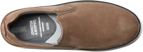 Vista 2 de Johnston & Murphy XC4 Foust - Zapato sin cordones para hombre, zapatos casuales para hombre, construcción de cuero impermeable, plantilla acolchada