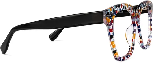Vista 5 de Vooglam Gafas cuadradas de gran tamaño para mujer con lente transparente sin receta Martha