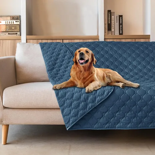Vista 62 de gogobunny Manta para mascotas 3 veces más resistente, impermeable y a prueba de arañazos; protector de muebles reversible para perros y gatos, funda