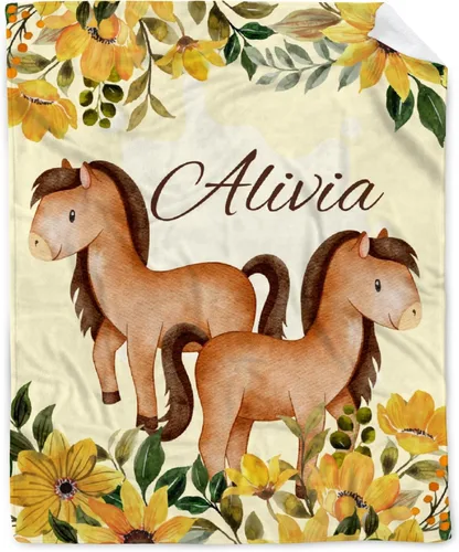 Vista 17 de Manta de bebé personalizada con ciervos florales, manta personalizada de ciervos con nombre para bebé, manta de recepción personalizada de ciervos