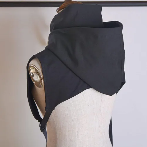 Vista 2 de Elegtiskas Cuello falso desmontable con capucha cuello alto Dickey para mujeres y niñas