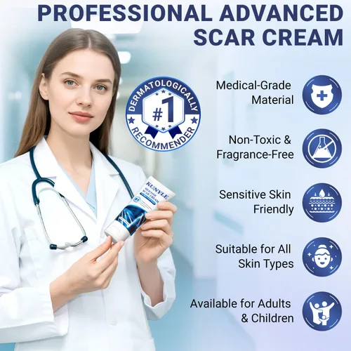 Vista 7 de Crema Cicatricial, Gel de Silicona para Cicatrices, Crema Avanzada para Eliminar Cicatrices Quirúrgicas, Eliminación de Estrías, Eliminación