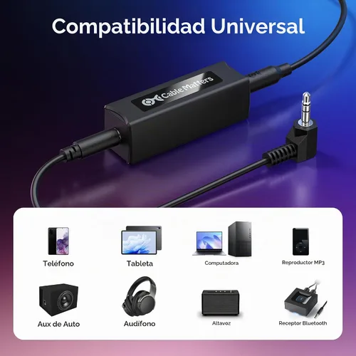 Vista 5 de Cable Matters Aislador de bucle de tierra, aislador de ruido de 0.1 in