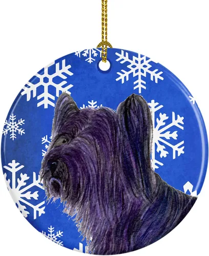 Vista 94 de Caroline's Treasures Cavalier Spaniel - Adorno de cerámica para colgar en el árbol de Navidad, para el hogar, Navidad, fiestas, regalo, 3 pulgadas