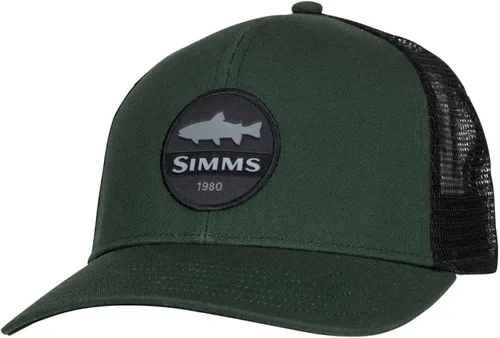 Vista 2 de Simms Sombrero de camionero de parches de trucha para productos de pesca